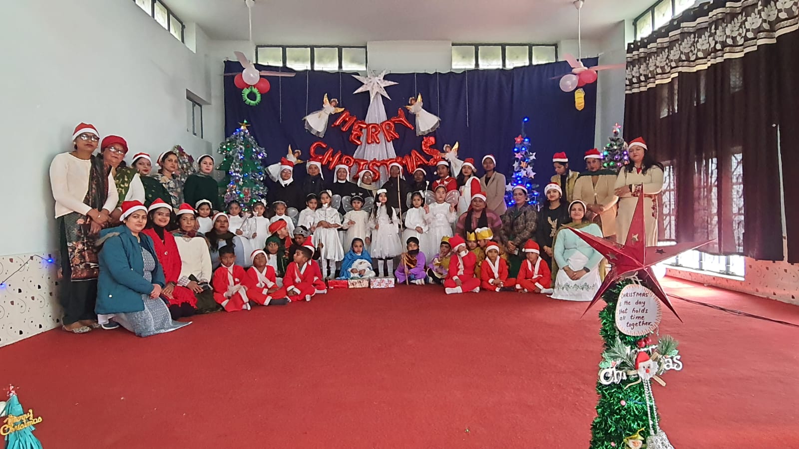 Christmas celebrations in the school